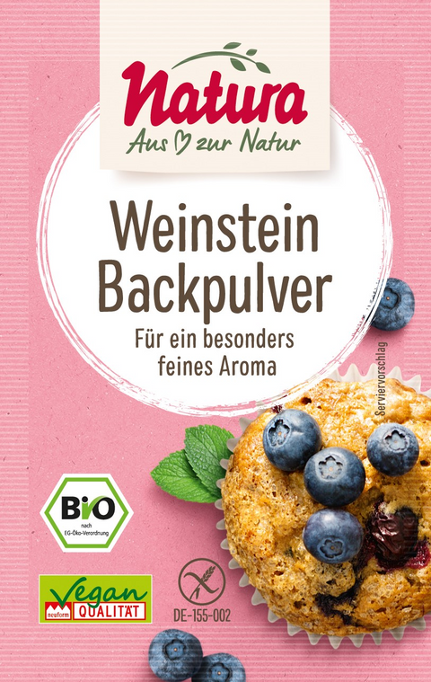 Bio Weinstein-Backpulver 3er-Pack