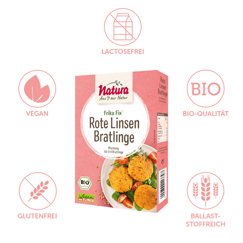 Frika Fix Bio Rote Linsen-Bratlinge 150g