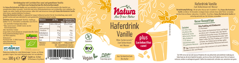 Bio Haferdrink Vanille