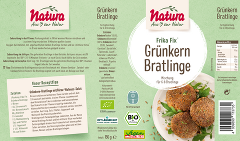 Frika Fix Bio Grünkern-Bratlinge 150g