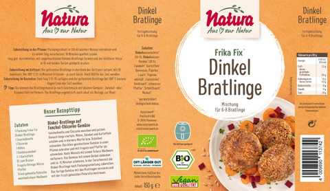 Frika Fix Bio Dinkel-Bratlinge 150g