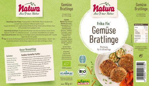 Frika Fix Bio Gemüse-Bratlinge 150g