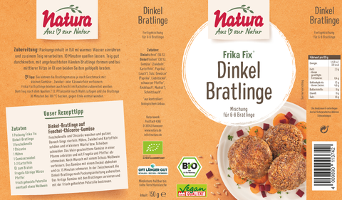 Frika Fix Bio Dinkel-Bratlinge 150g
