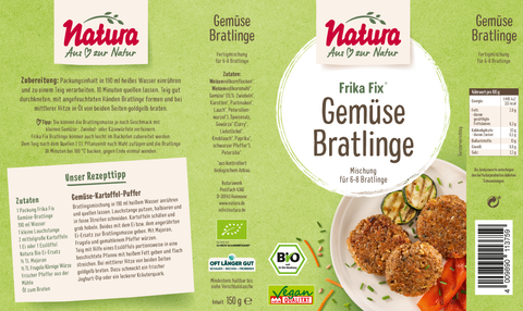 Frika Fix Bio Gemüse-Bratlinge 150g