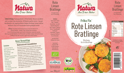 Frika Fix Bio Rote Linsen-Bratlinge 150g
