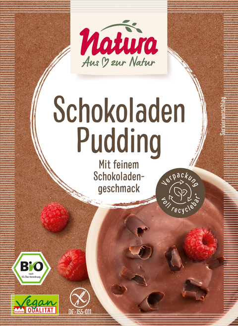 Bio Schokoladen Pudding 3er-Pack